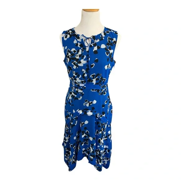 electric blue floral dress Electric Bloom Dress – Belle Lees Boutique main image 1